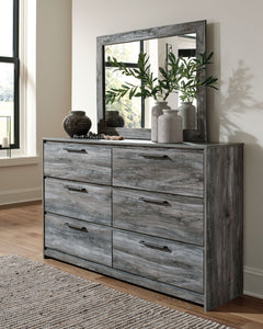 Baystorm Gray Dresser, Dark Gray Mirror