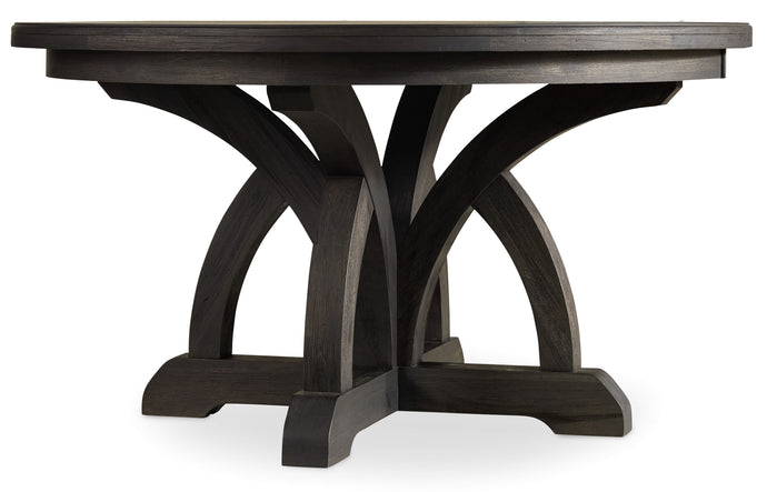 Corsica Dark Round Dining Table With 1-18