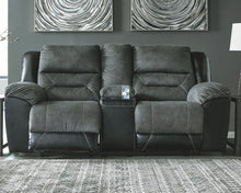 Load image into Gallery viewer, Earhart Dbl Rec Loveseat W/Console - Slate
