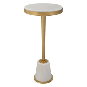 Edifice Marble Drink Table White