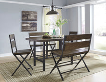 Load image into Gallery viewer, Kavara Medium Brown 5 Pc. Counter Table, 2 Barstools, 2 Double Barstools