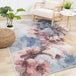 Fresco Blue Pink Yellow Cherry Blossom Rug - Furniture Depot