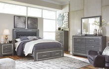 Load image into Gallery viewer, Lodanna Gray Platform Bed With 2 Storage Drawers