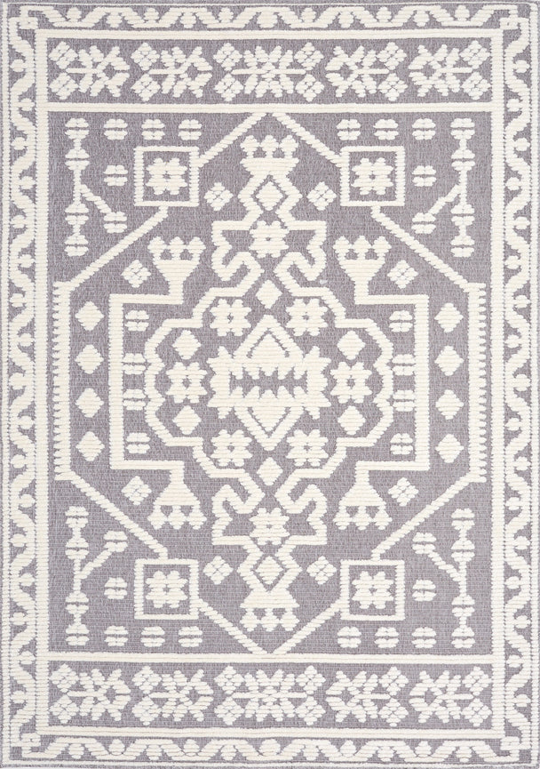 Lawson Grey Cream Elegant Traditional Rug - Furniture Depot