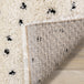 Maroq Cream Black Polka Dot Shag Rug - Furniture Depot