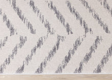 Load image into Gallery viewer, Breeze Cream Grey Floating Chevron Rug - Furniture Depot