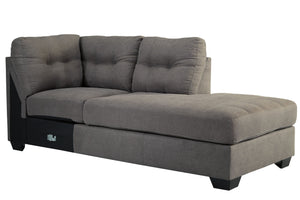 Maier Charcoal Right Arm Facing Chaise 2 Pc Sectional