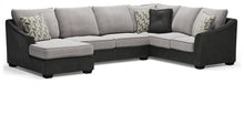 Load image into Gallery viewer, Bilgray Pewter Left Arm Facing Chaise 3 Pc Sectional