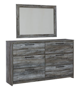 Baystorm Gray Dresser, Dark Gray Mirror