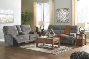 Coombs Charcoal 2 Pc. Power Sofa, Loveseat
