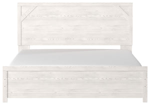 Gerridan White / Gray 5 Pc. Dresser, Mirror, Chest, Panel Bed - King