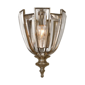 Vicentina 1 Light Crystal Wall Sconce Light Brown