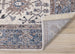 Safi Cream Pink Blue Faded Floral Border Rug - Furniture Depot