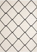 Calabar Cream Grey Lattice Rug - Furniture Depot