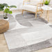 Sable Grey Cream Variegated Stone Pattern Rug - Furniture Depot