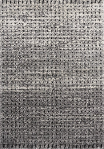 Maroq Grey White Black Distressed Dots Rug - Furniture Depot