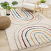 Bora Double Rainbow Shag Rug - Furniture Depot