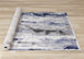 Chorus Grey Blue White Distressed Triangle Grid Rug - Furniture Depot