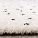 Maroq Cream Black Polka Dot Shag Rug - Furniture Depot