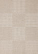 Peak Beige Variegated Texture Block Wool Rug - Furniture Depot