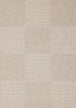 Peak Beige Variegated Texture Block Wool Rug - Furniture Depot