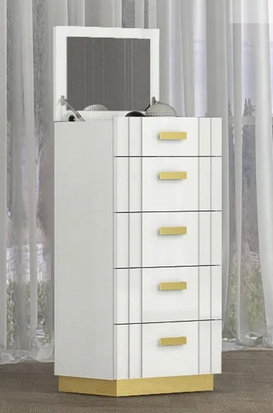 Synergy Bedroom Collection-White - Furniture Depot