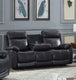 Dover Collection - Power Recliner Genuine Leather - Furniture Depot