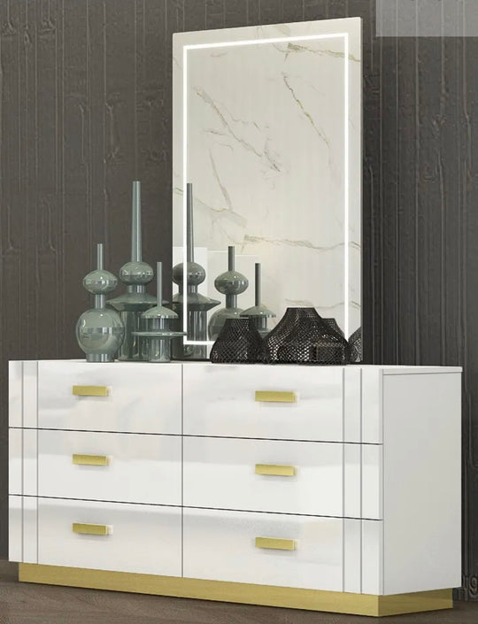 Synergy Bedroom Collection-White - Furniture Depot