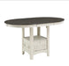 Juniper Counter Height Pub in Antique White - Furniture Depot