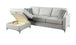 Hudson Sectional with Storage chaise, Platinum Grey - Furniture Depot