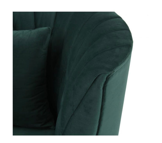 Colombine Curved Back Sofa - Forest Green - Furniture Depot (7597840072952)