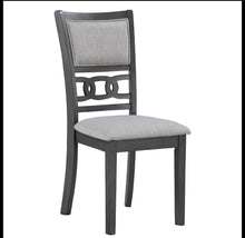 Load image into Gallery viewer, Gia Dining Table with Four Chairs &amp; Dining Bench Grey - Furniture Depot