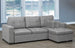 Rae Rae Grey Linen Sofabed Reversible Sectional w/ Storage - Furniture Depot (7905839743224)