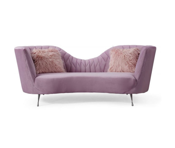 Colombine Curved Back Sofa - Blush - Furniture Depot (7597827227896)