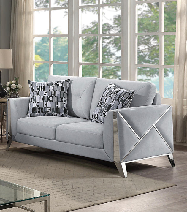 Diane Collection - Silver - Furniture Depot