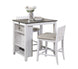 Daye Counter Height 3 PC Set with USB Gray and White - Furniture Depot