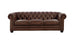 Kennedy Collection in 100% Leather Brown - Furniture Depot