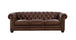 Kennedy Collection in 100% Leather Brown - Furniture Depot