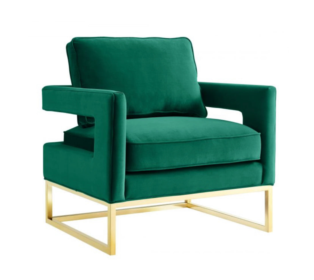 Avery Velvet Club Chair - Furniture Depot (7674093666552)