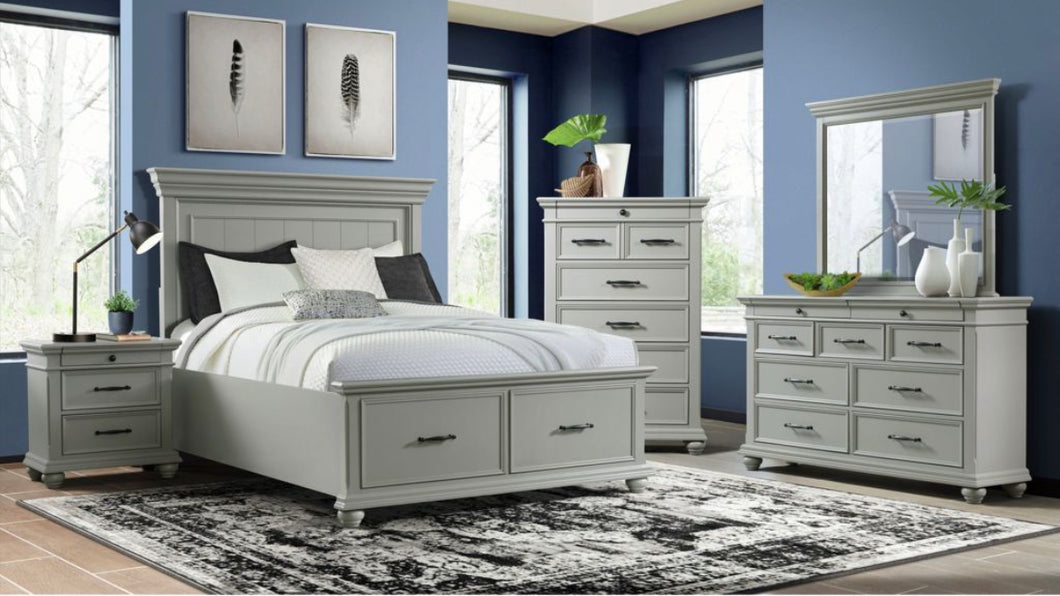 Slater 8pc Bedroom Suite - Grey - Furniture Depot (7599601680632)