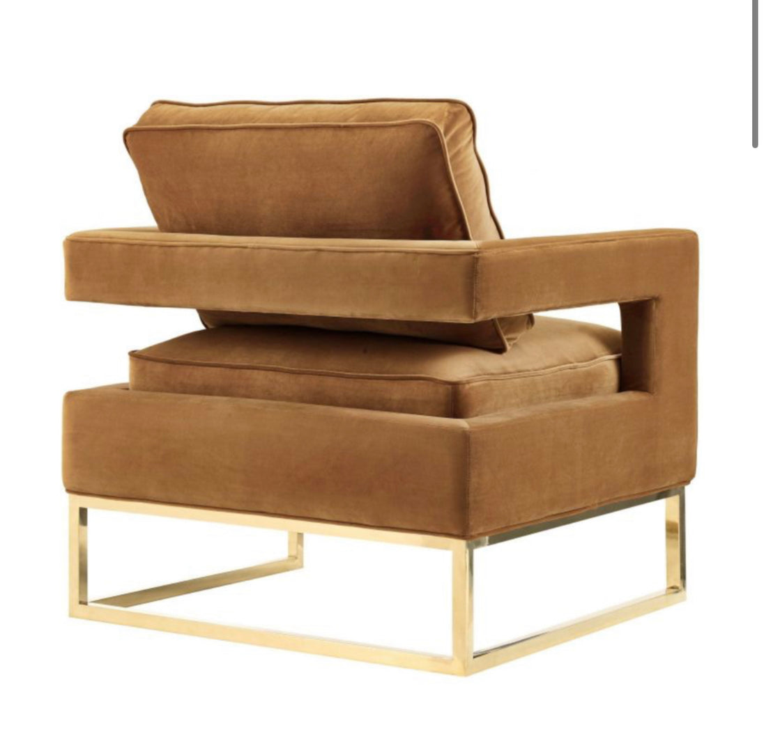 Avery Velvet Club Chair - Furniture Depot (7674093666552)