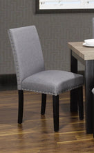Load image into Gallery viewer, Nancy Chantrell Real Marble Top Dining - Grey Fabric - Furniture Depot