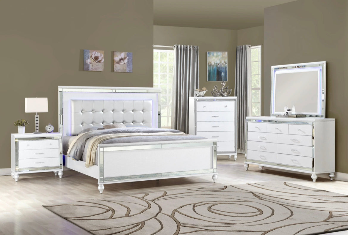 Stirling White Bedroom Collection - Furniture Depot