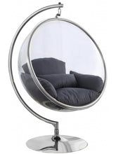 Load image into Gallery viewer, Luna Acrylic Swing Bubble Accent Chair - Chrome - Furniture Depot