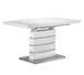 Danny Dining collection - White and Dark Grey - Furniture Depot