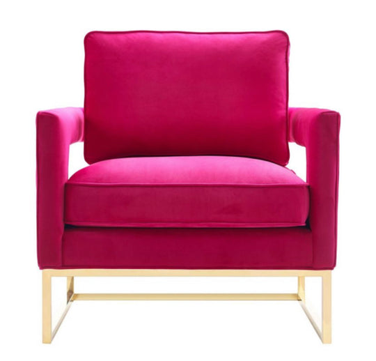 Avery Velvet Club Chair - Furniture Depot (7674093666552)