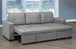 Rae Rae Grey Linen Sofabed Reversible Sectional w/ Storage - Furniture Depot (7905839743224)