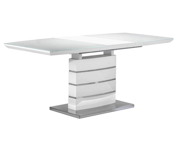 Danny Dining collection - White and Dark Grey - Furniture Depot