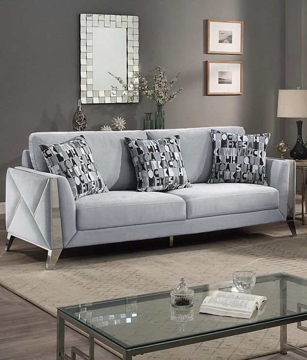 Diane Collection - Silver - Furniture Depot