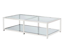 Load image into Gallery viewer, Caspian Rectnagular Coffee Table Stainless Steel frame, glass &amp; mirror tops - Furniture Depot